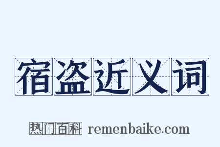 宿盗近义词是什么意思的图片
